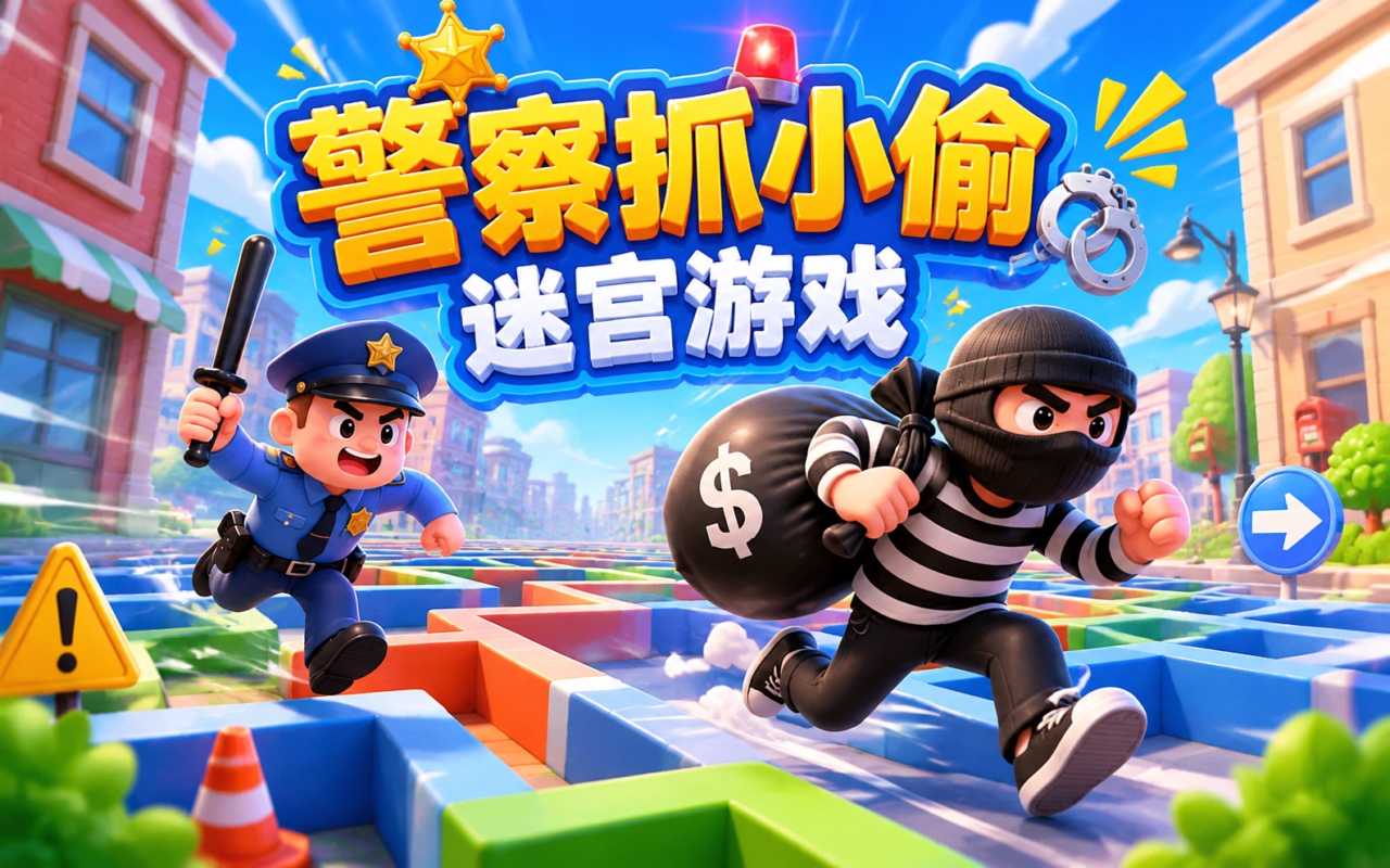 警察抓小偷迷宫游戏