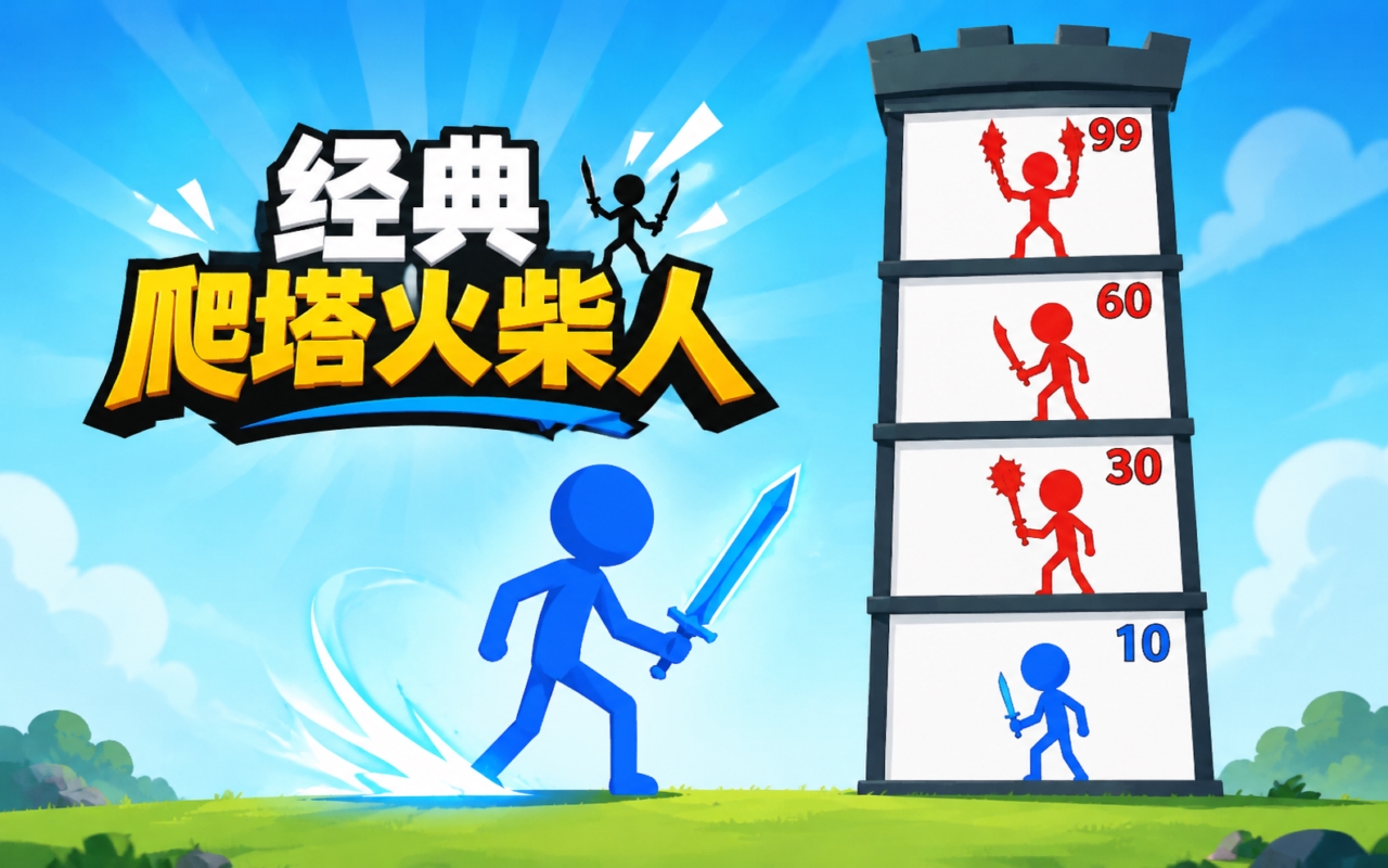 经典爬塔火柴人