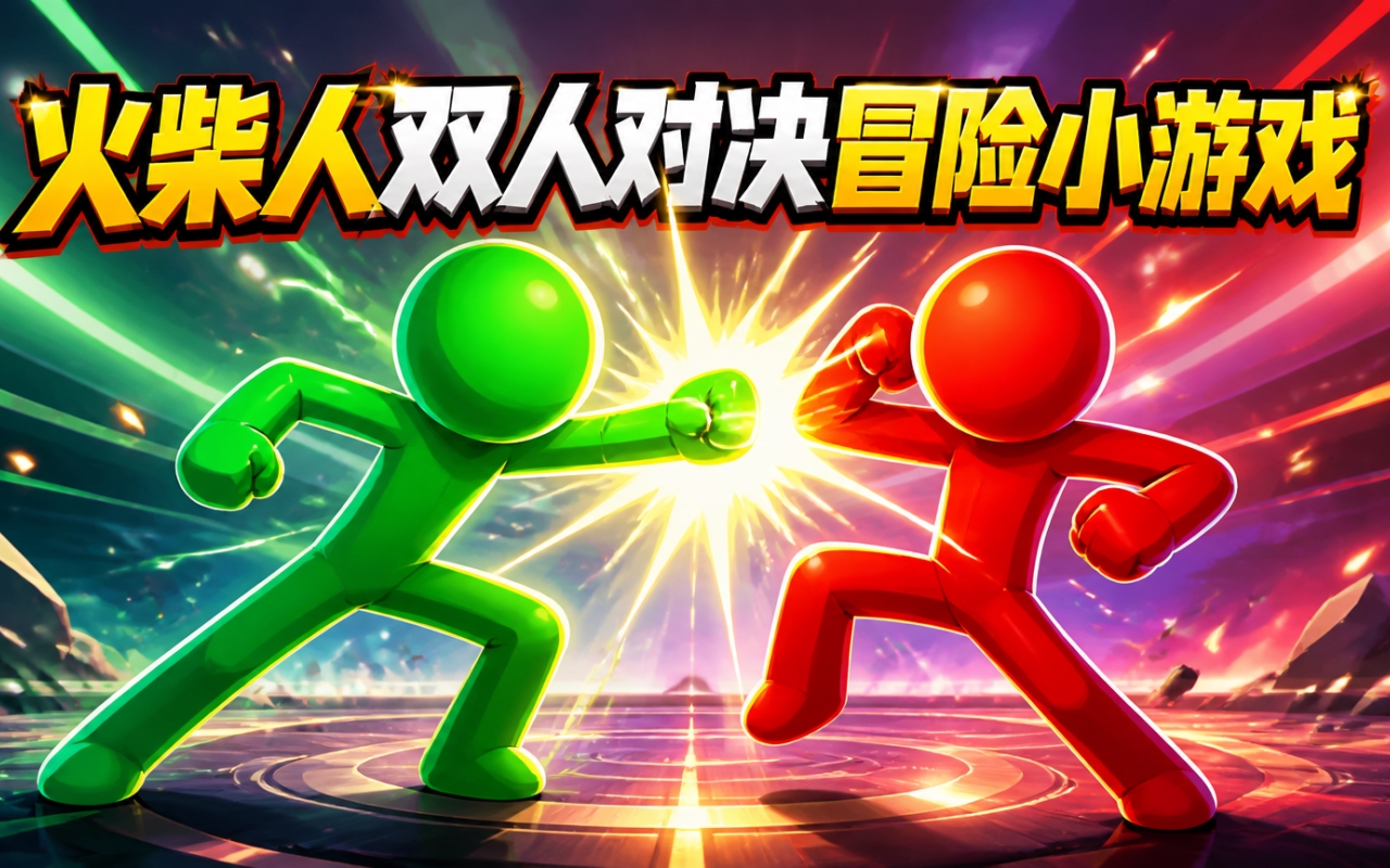 火柴人双人对决冒险小游戏
