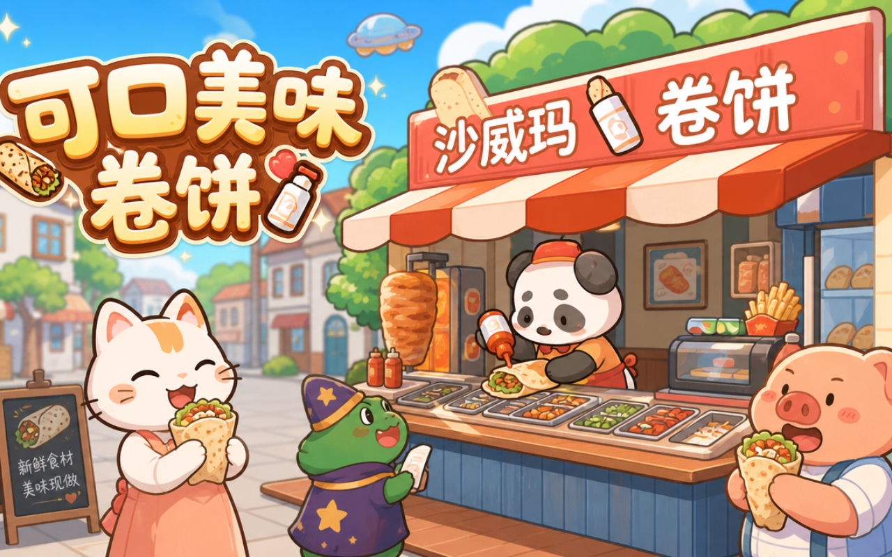 可口美味卷饼