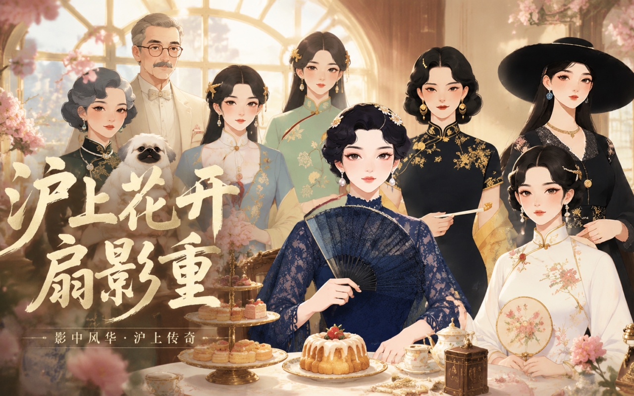 沪上花开扇影重