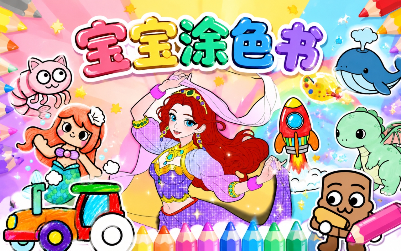 宝宝涂色书