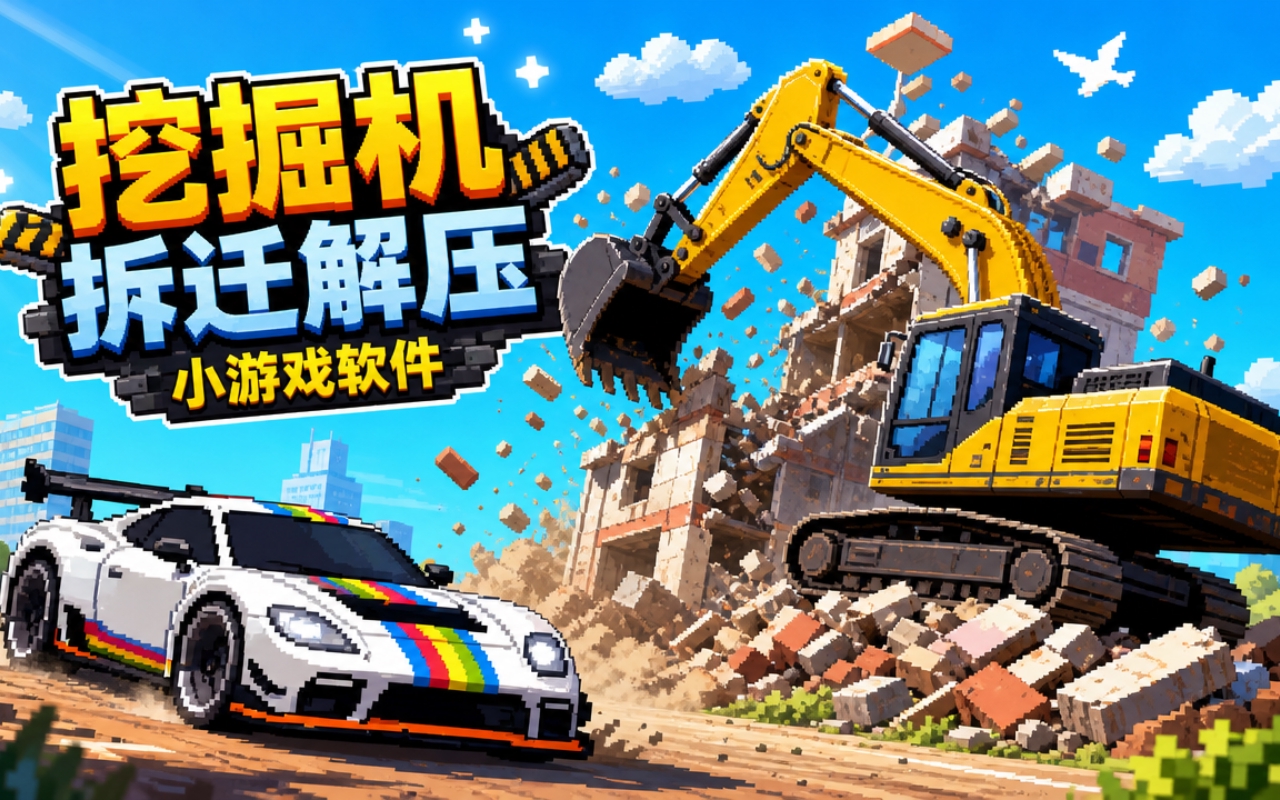 挖掘机拆迁解压小游戏软件