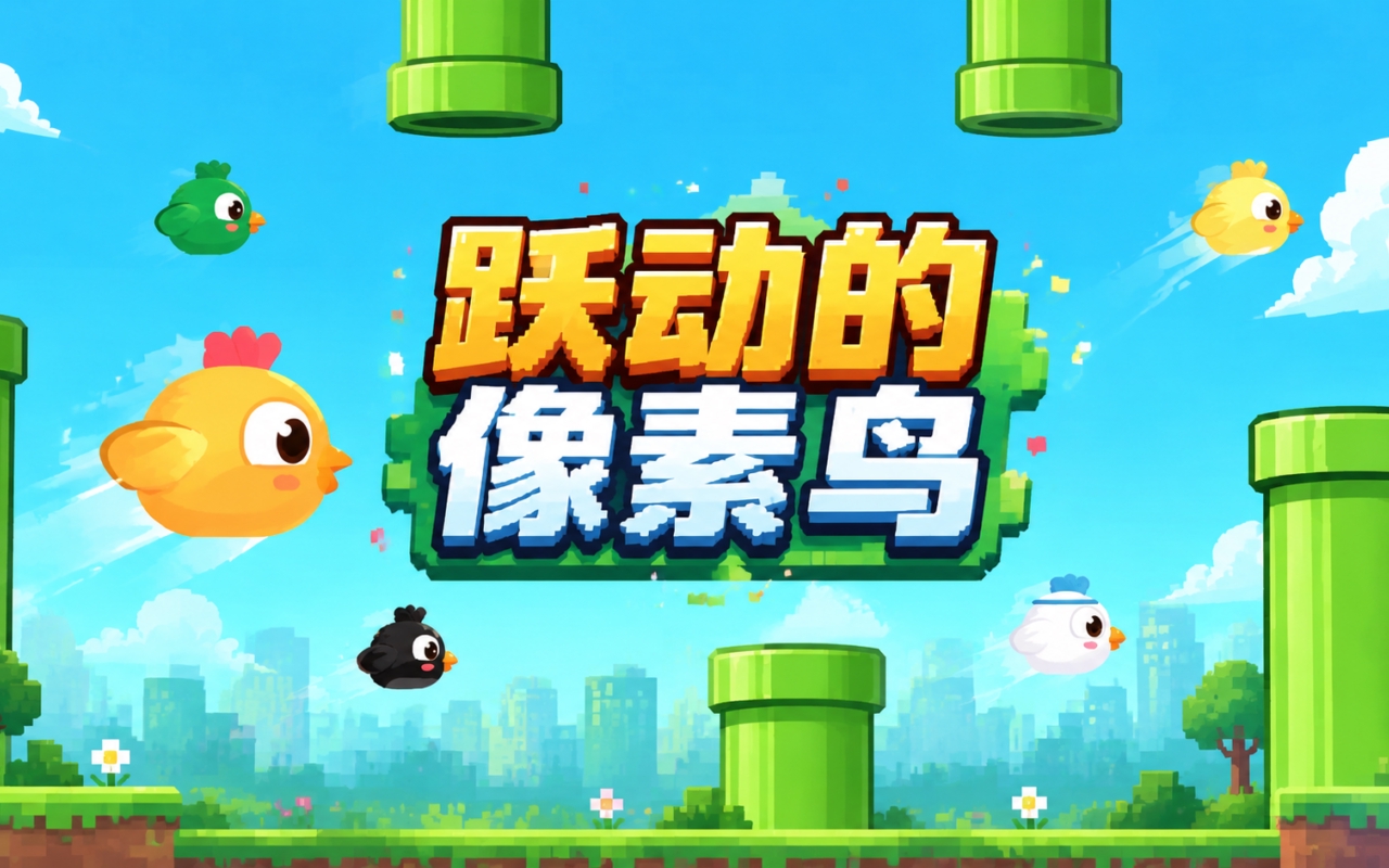 跃动的像素鸟