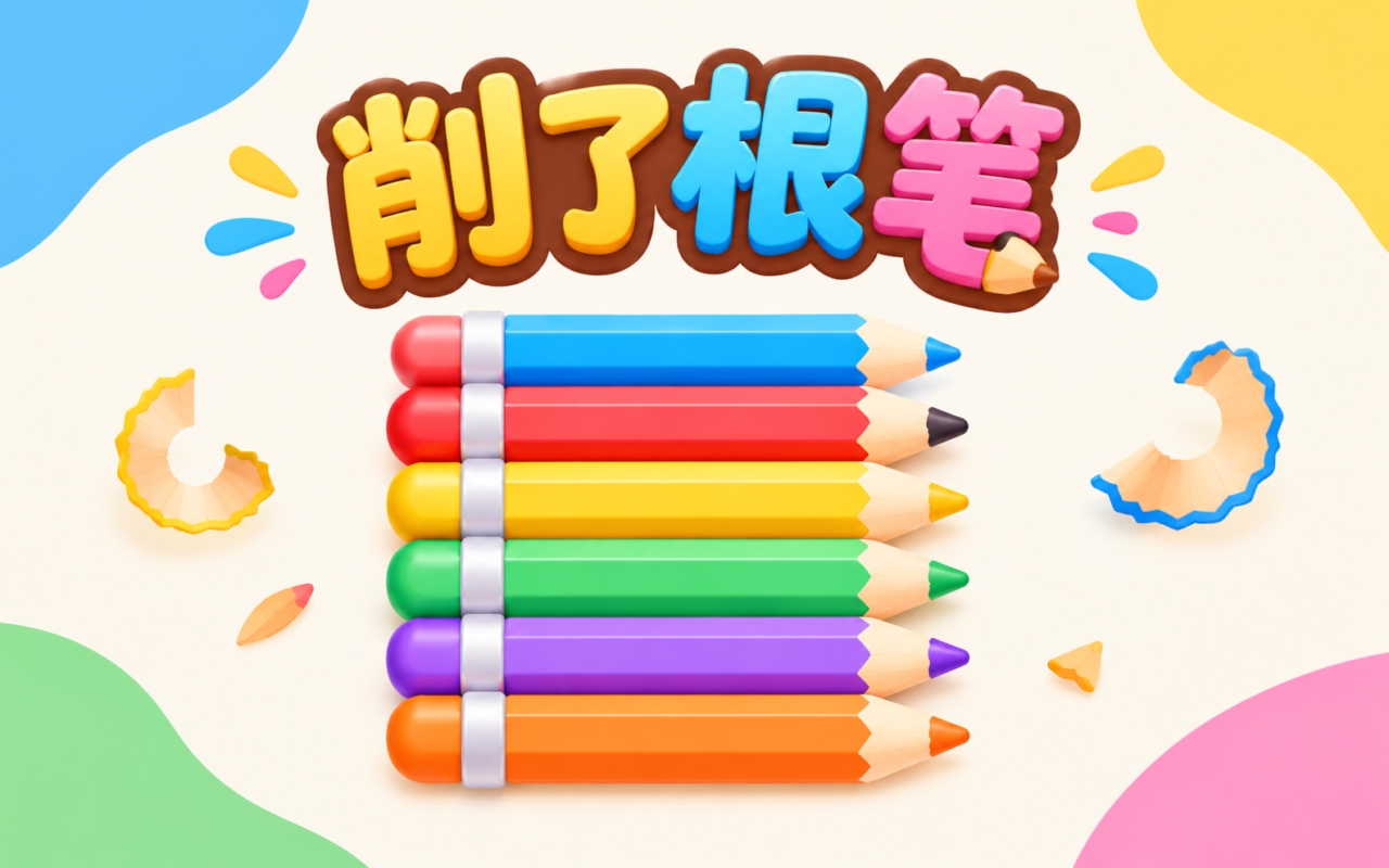 削了根笔