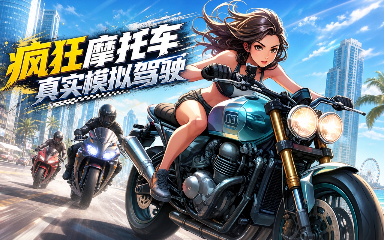 疯狂摩托车真实模拟驾驶