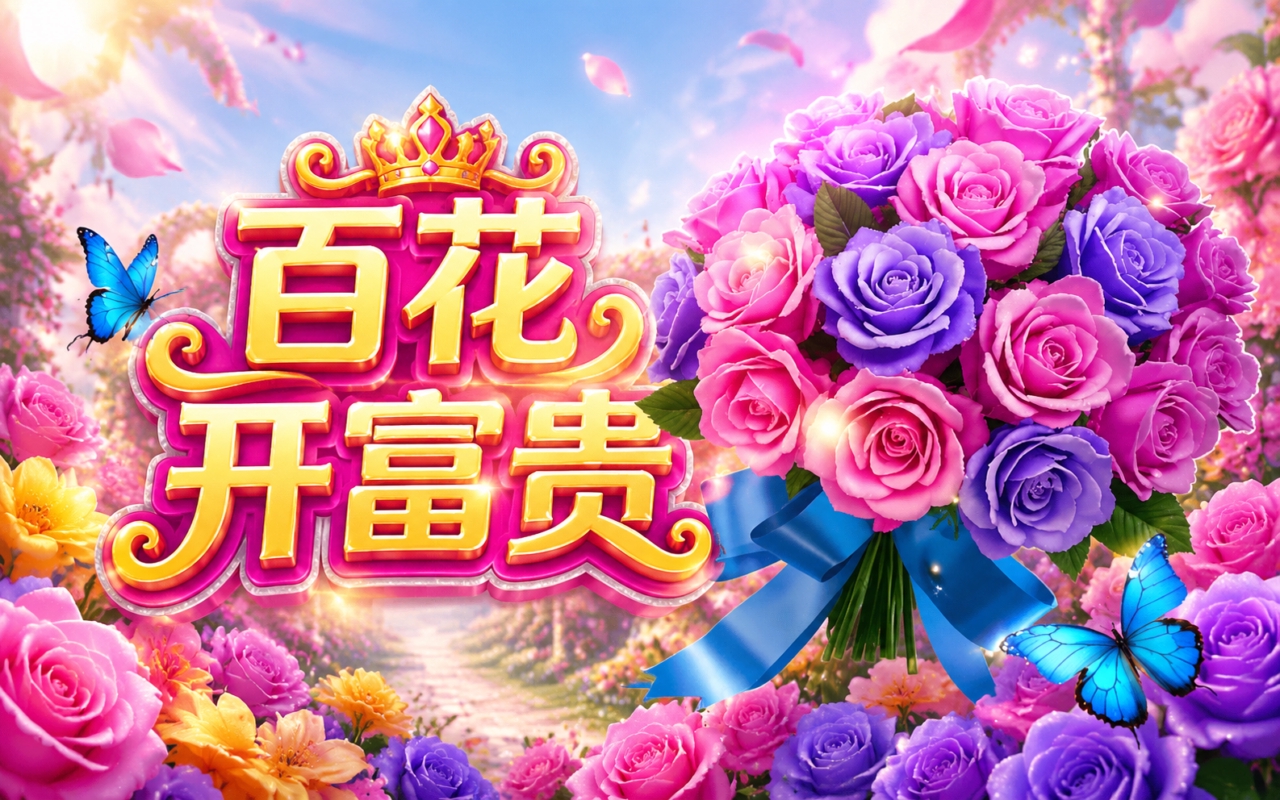 百花开富贵