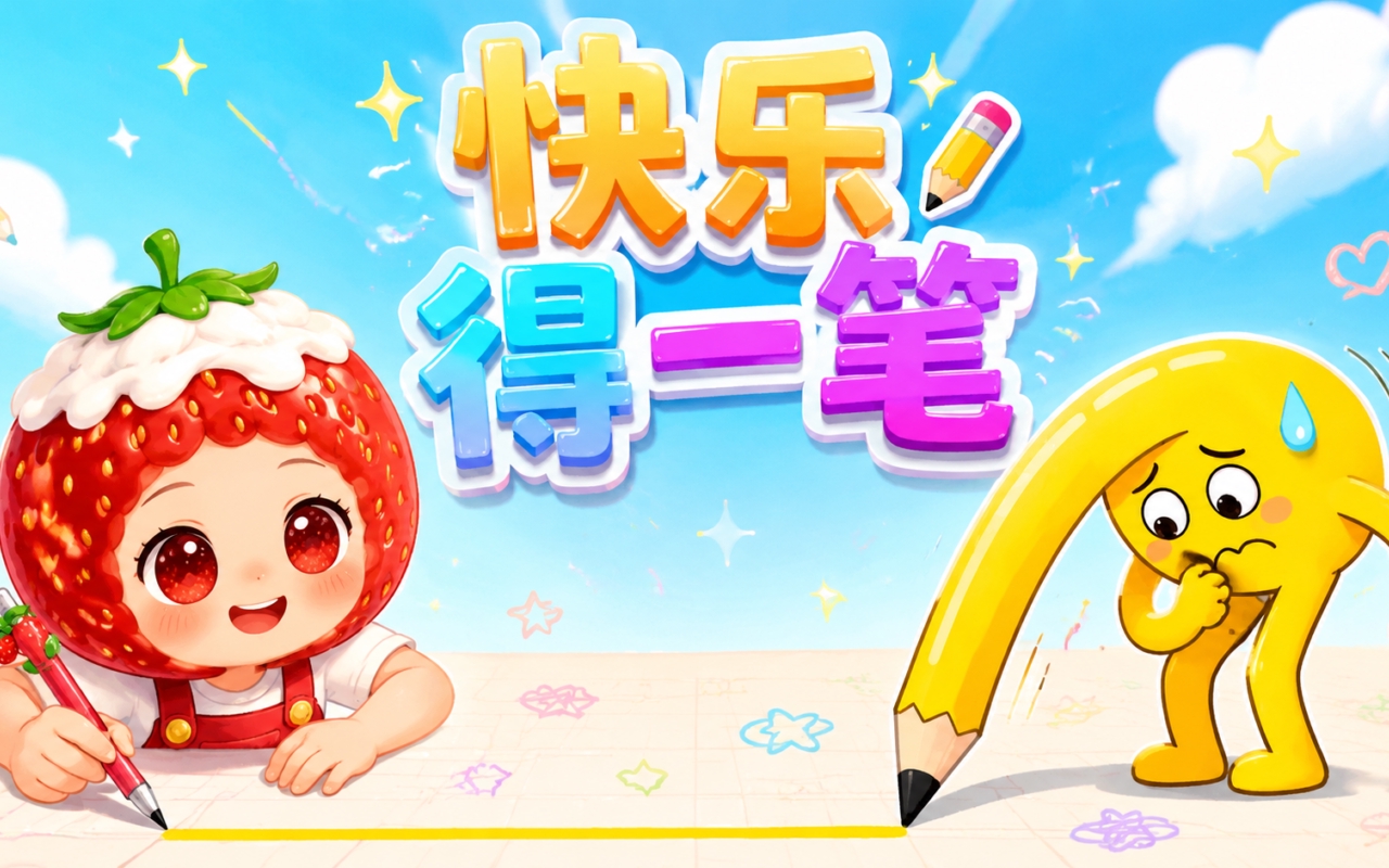 快乐得一笔