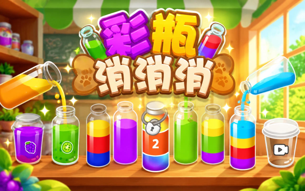 彩瓶消消消