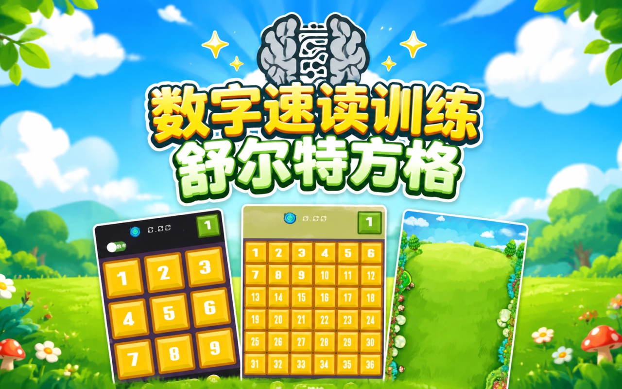 数字速读训练舒尔特方格