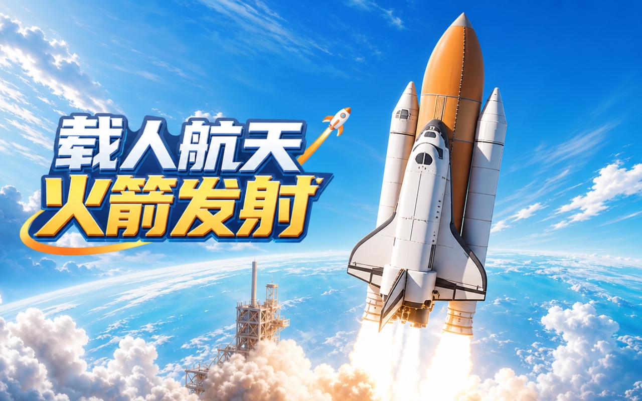 载人航天火箭发射