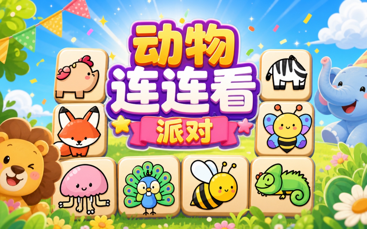 动物连连看派对