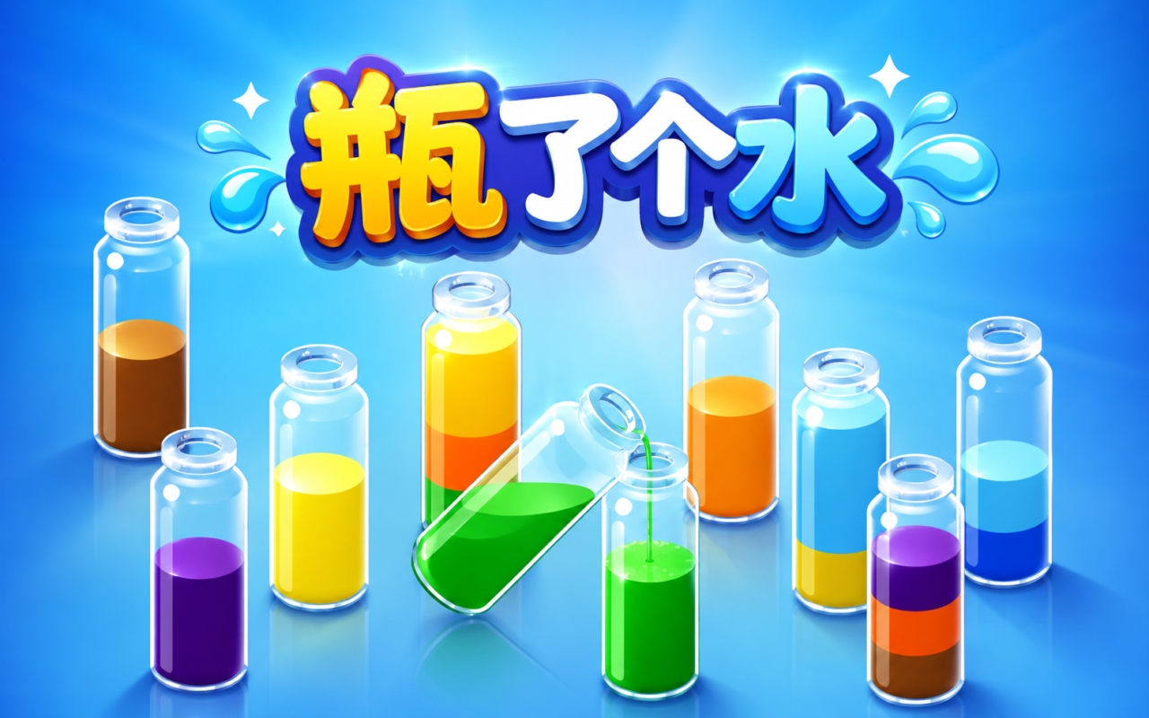 瓶了个水
