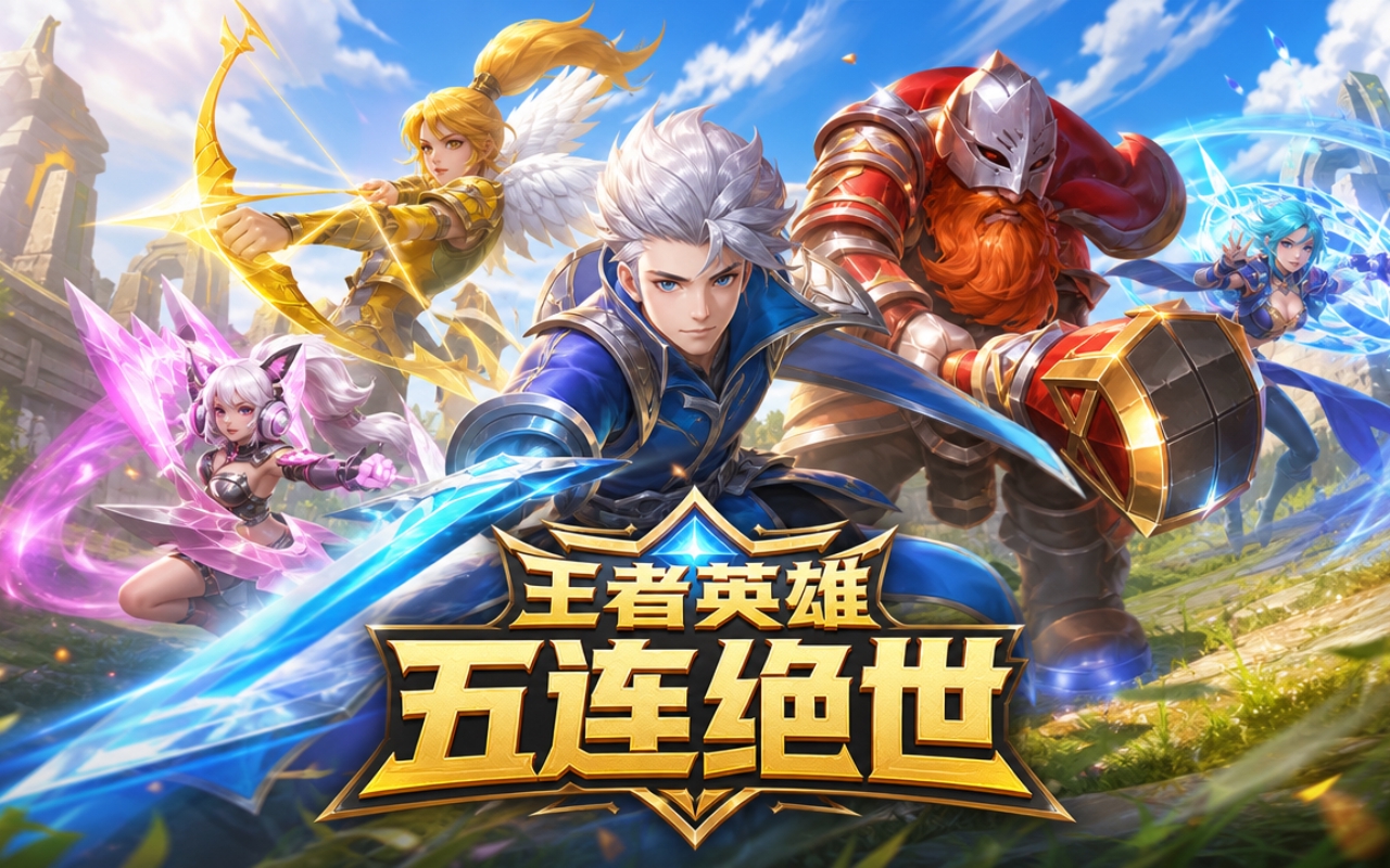 王者英雄五连绝世