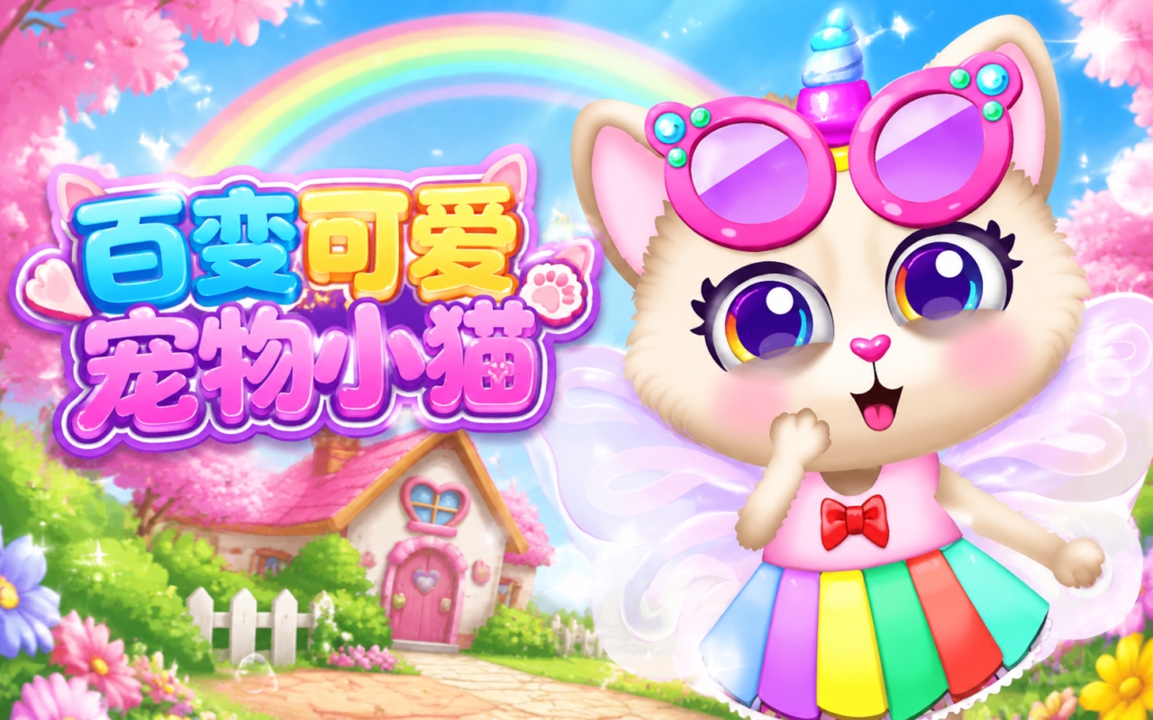 百变可爱宠物小猫