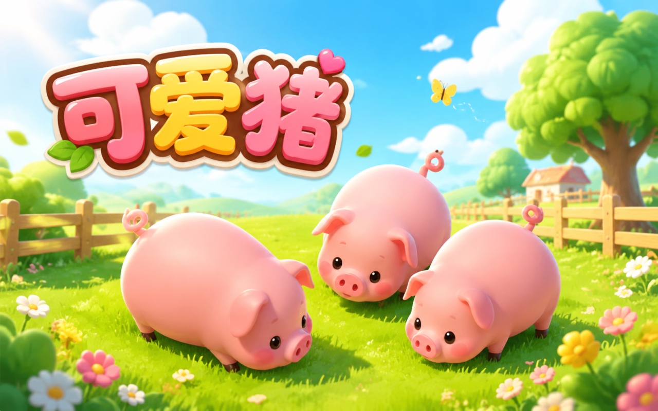可爱猪
