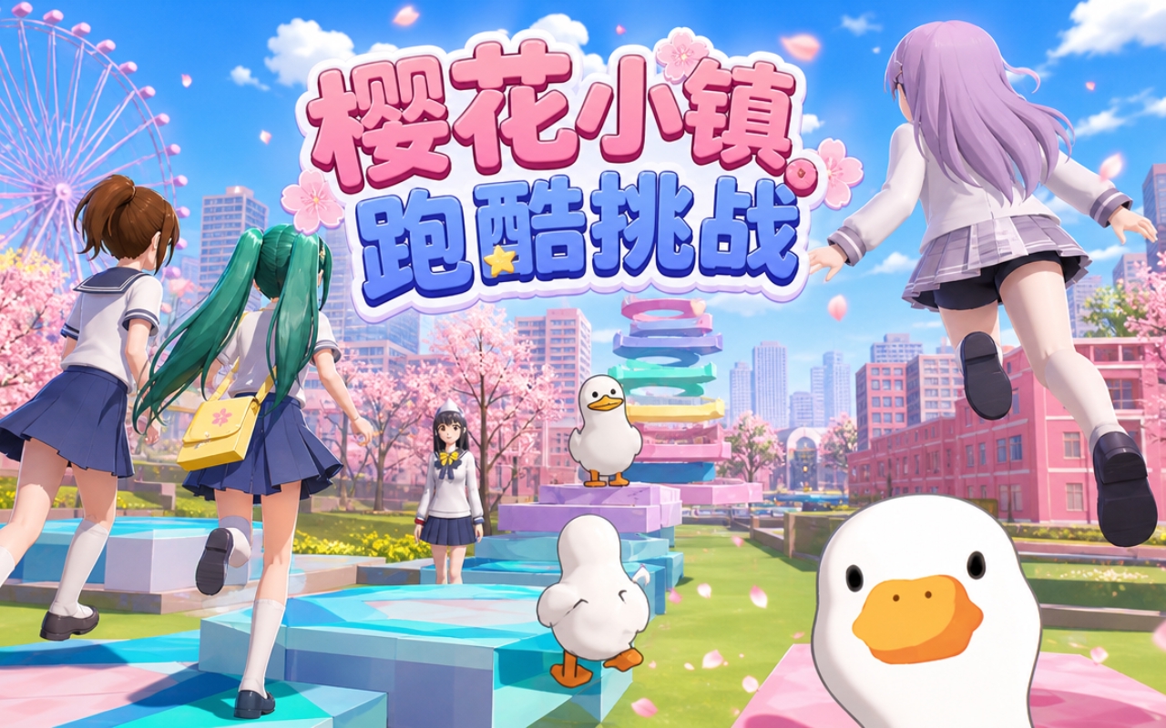 樱花小镇跑酷挑战