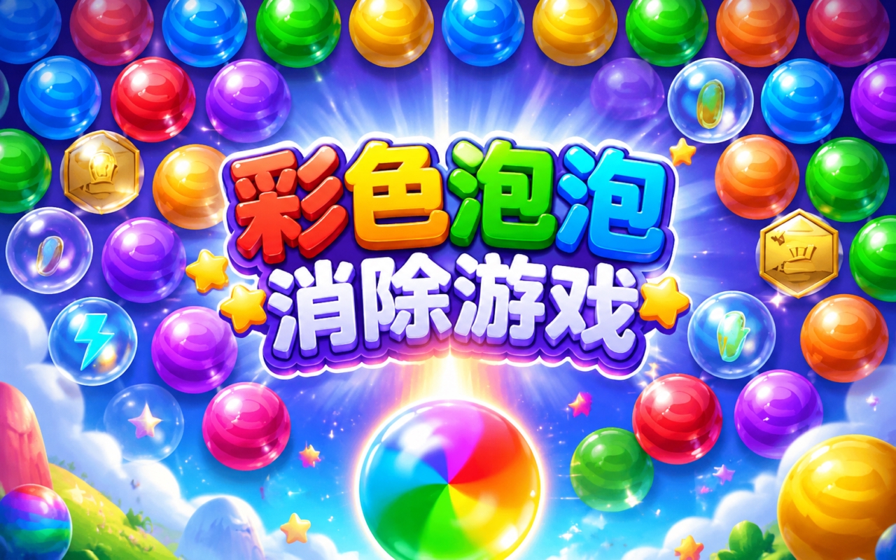彩色泡泡消除游戏