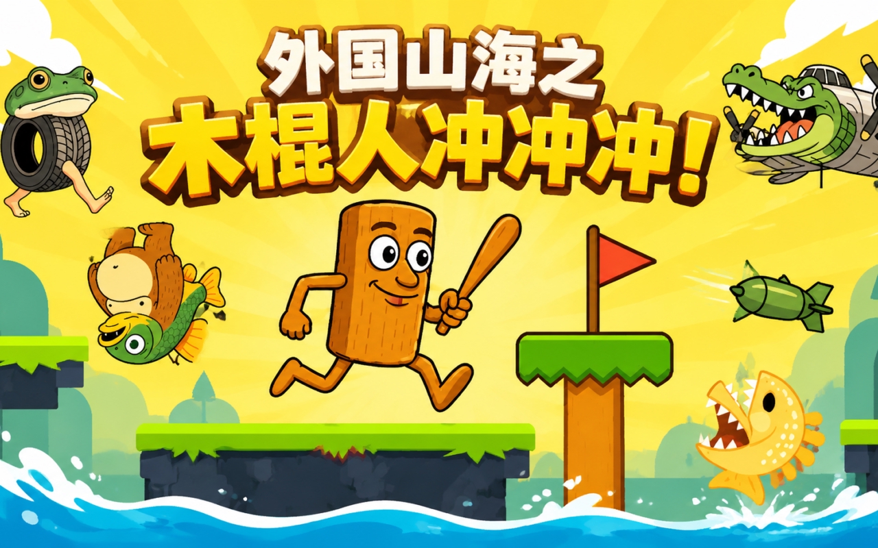 外国山海之木棍人冲冲冲