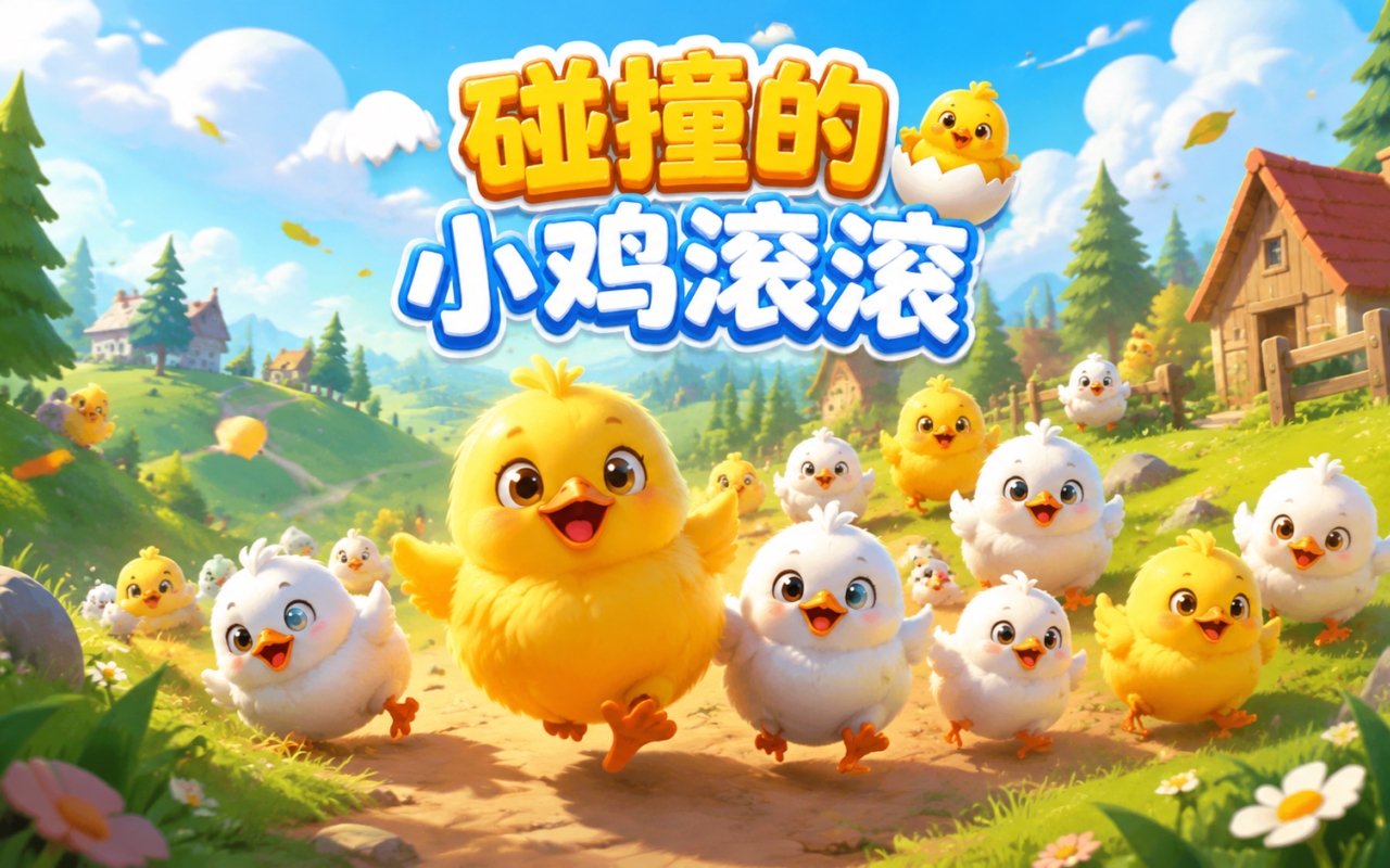 碰撞的小鸡滚滚
