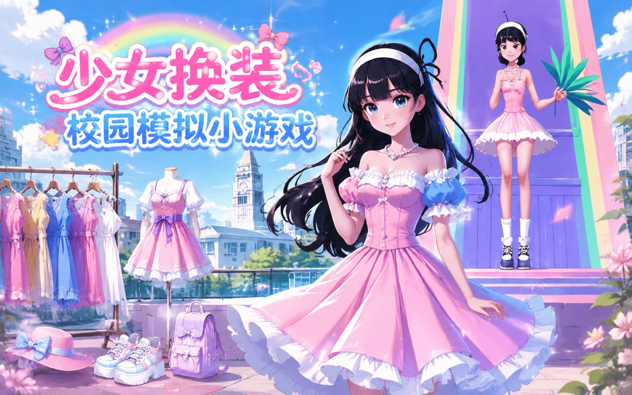 少女换装校园模拟小游戏