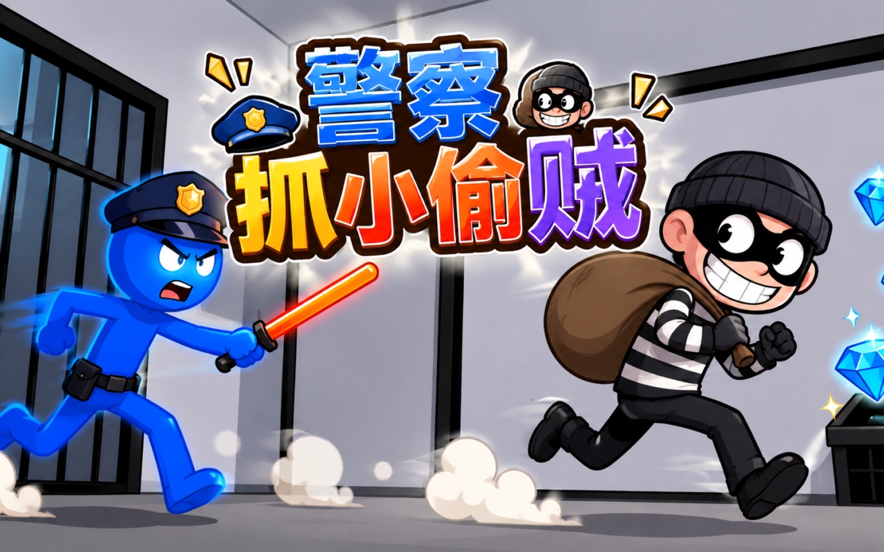 警察抓小偷贼