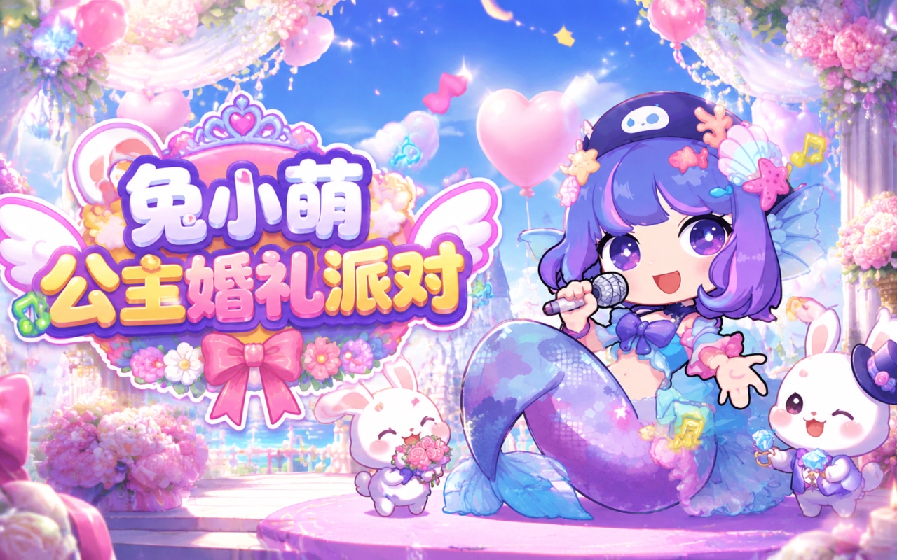兔小萌公主婚礼派对