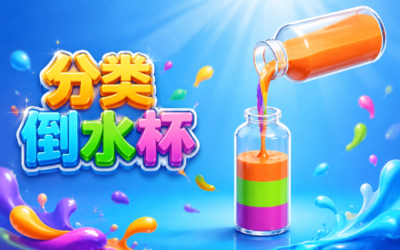 分类倒水杯
