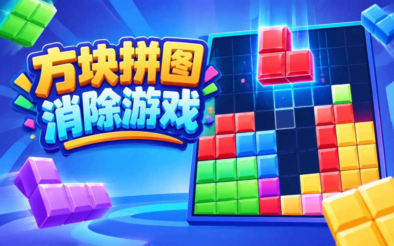 方块拼图消除游戏
