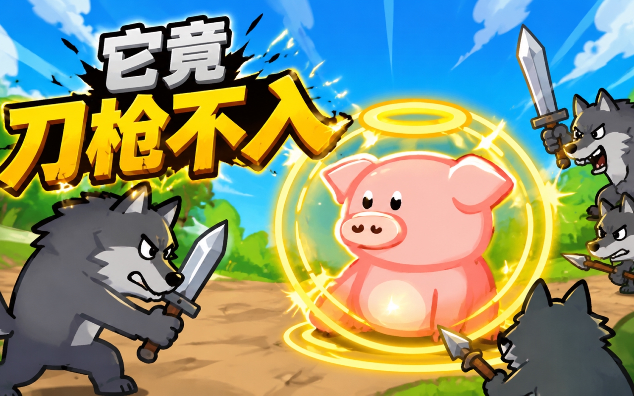 它竟刀枪不入