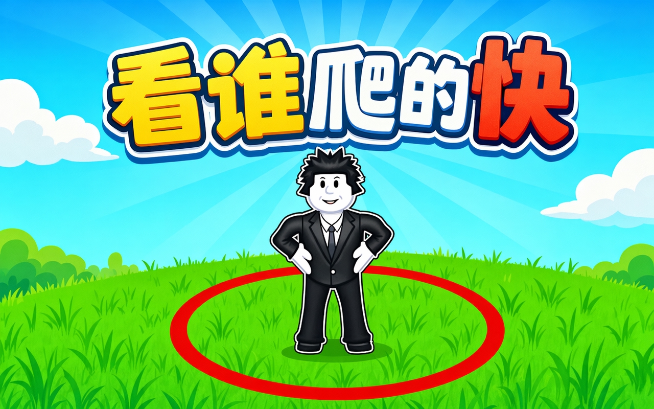 看谁爬的快