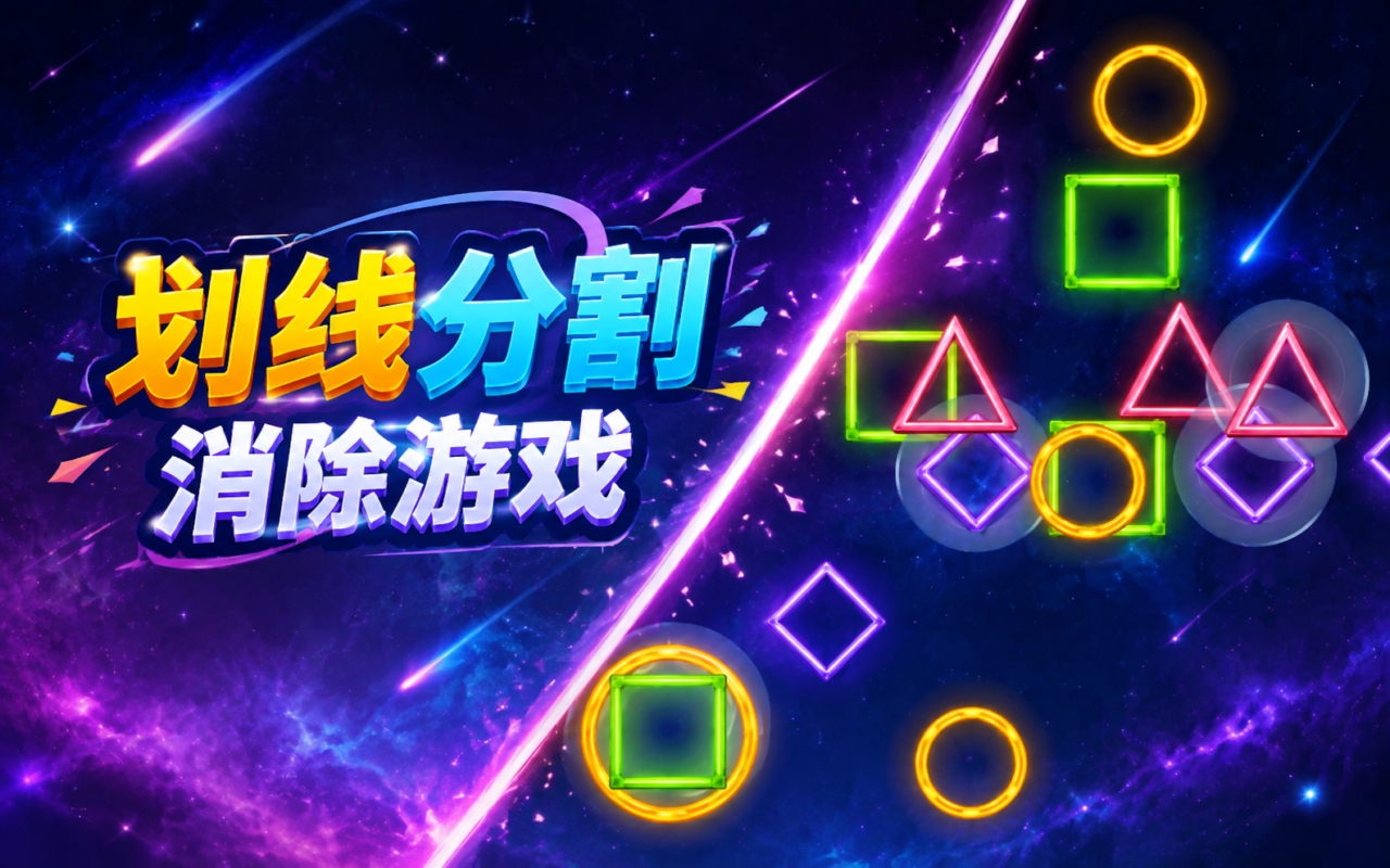 划线分割消除游戏