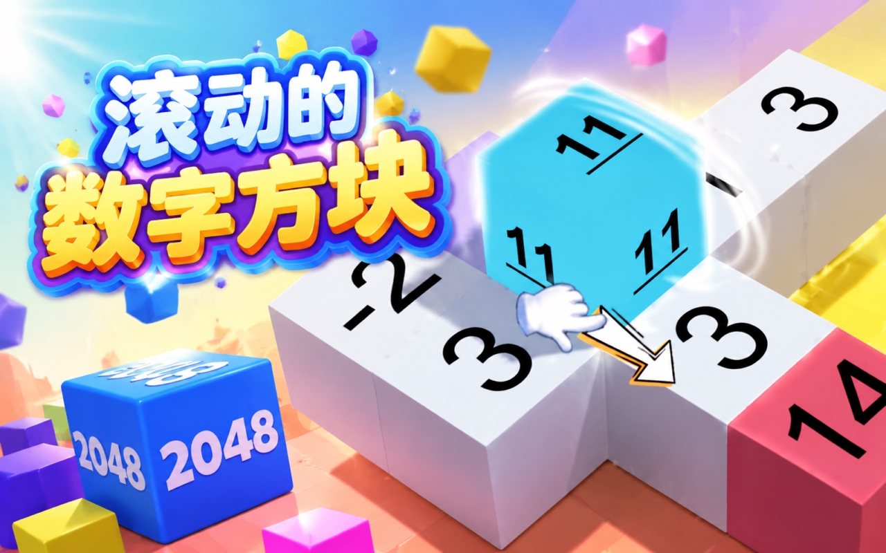 滚动的数字方块