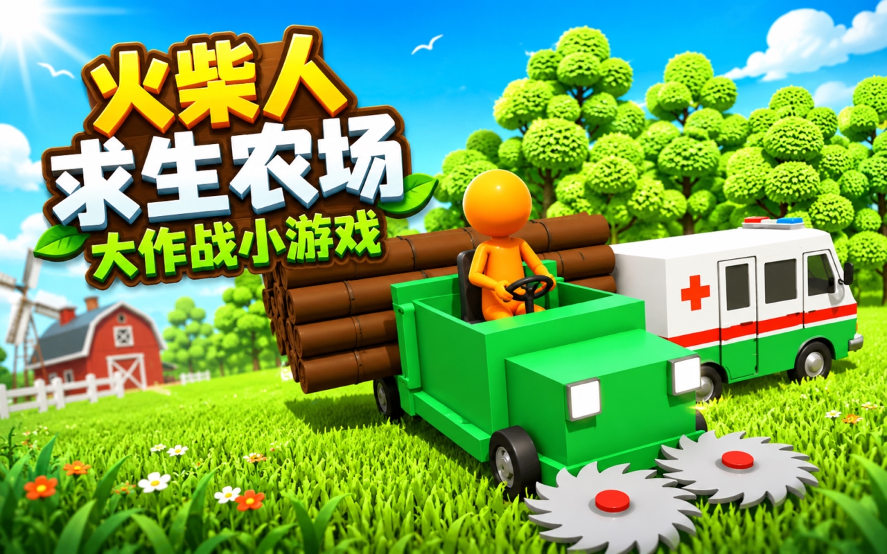 火柴人求生农场大作战小游戏