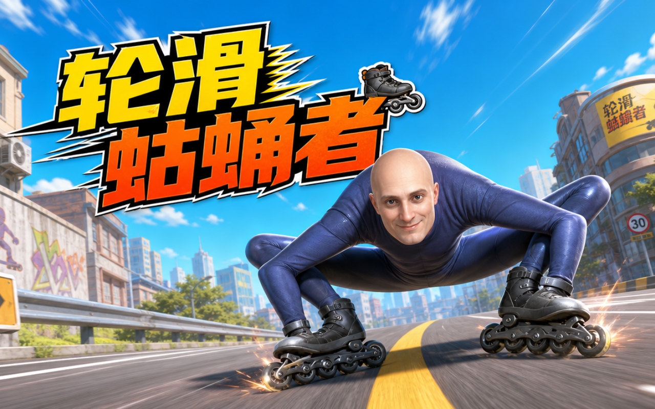 轮滑蛄蛹者