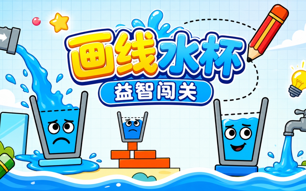 画线水杯益智闯关
