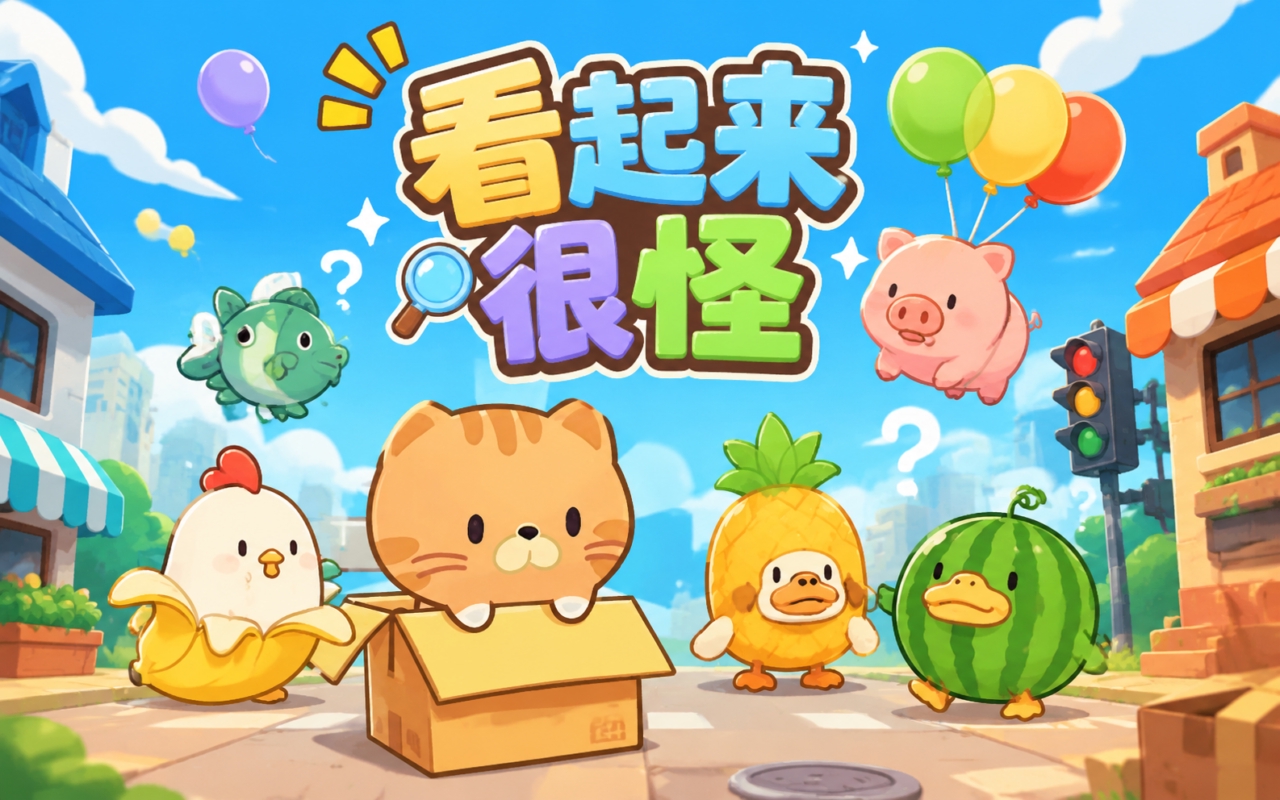 看起来很怪