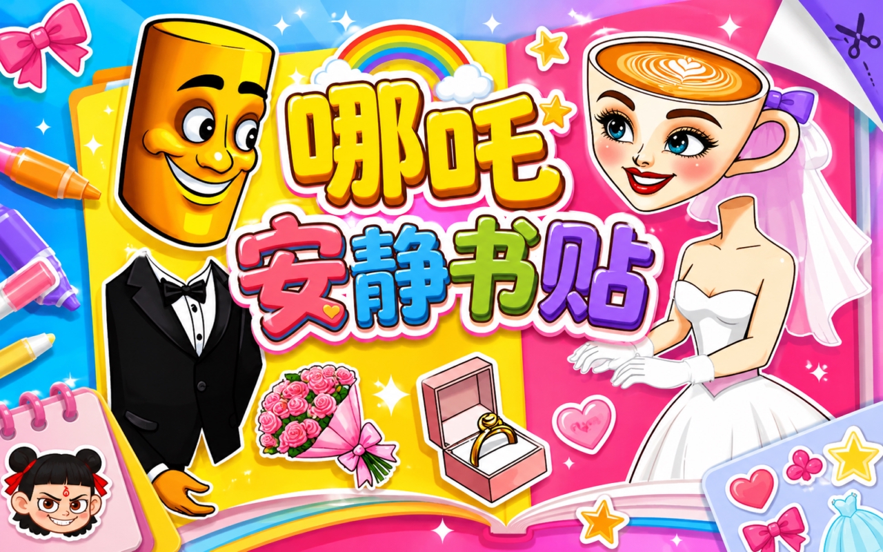 哪吒安静书贴