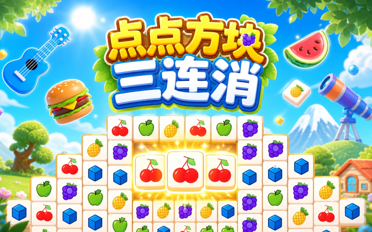 点点方块三连消