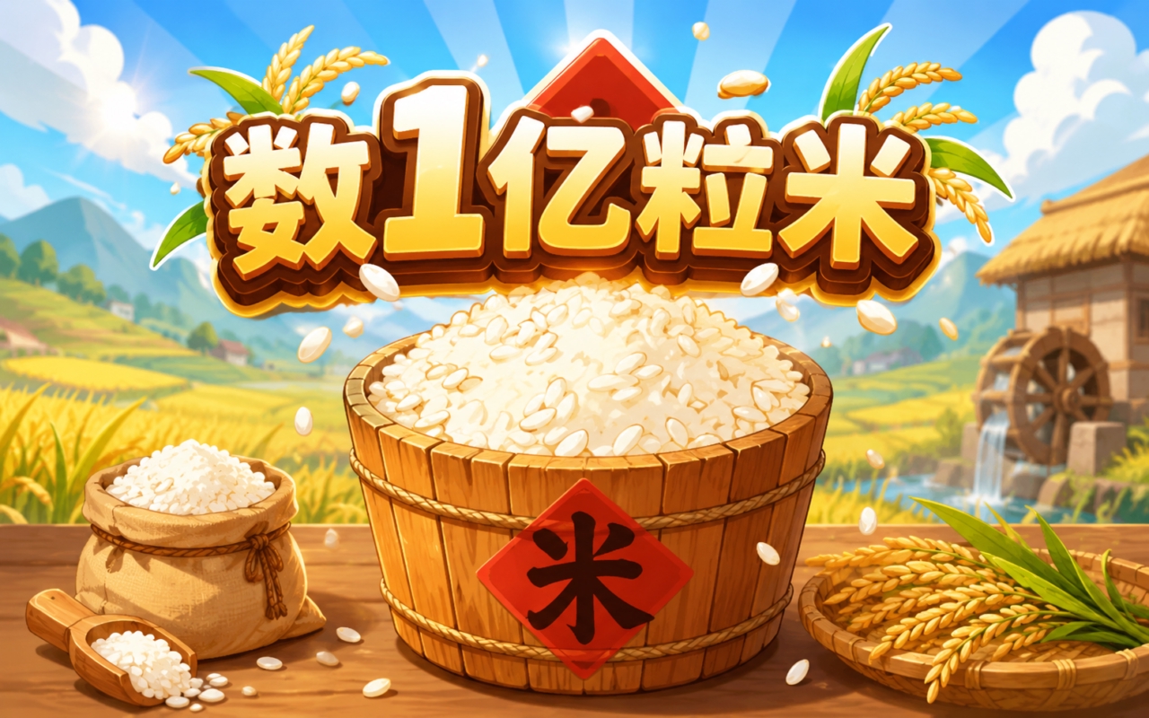 数1亿粒米