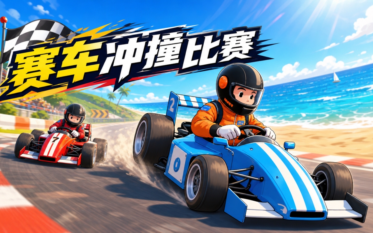 赛车冲撞比赛