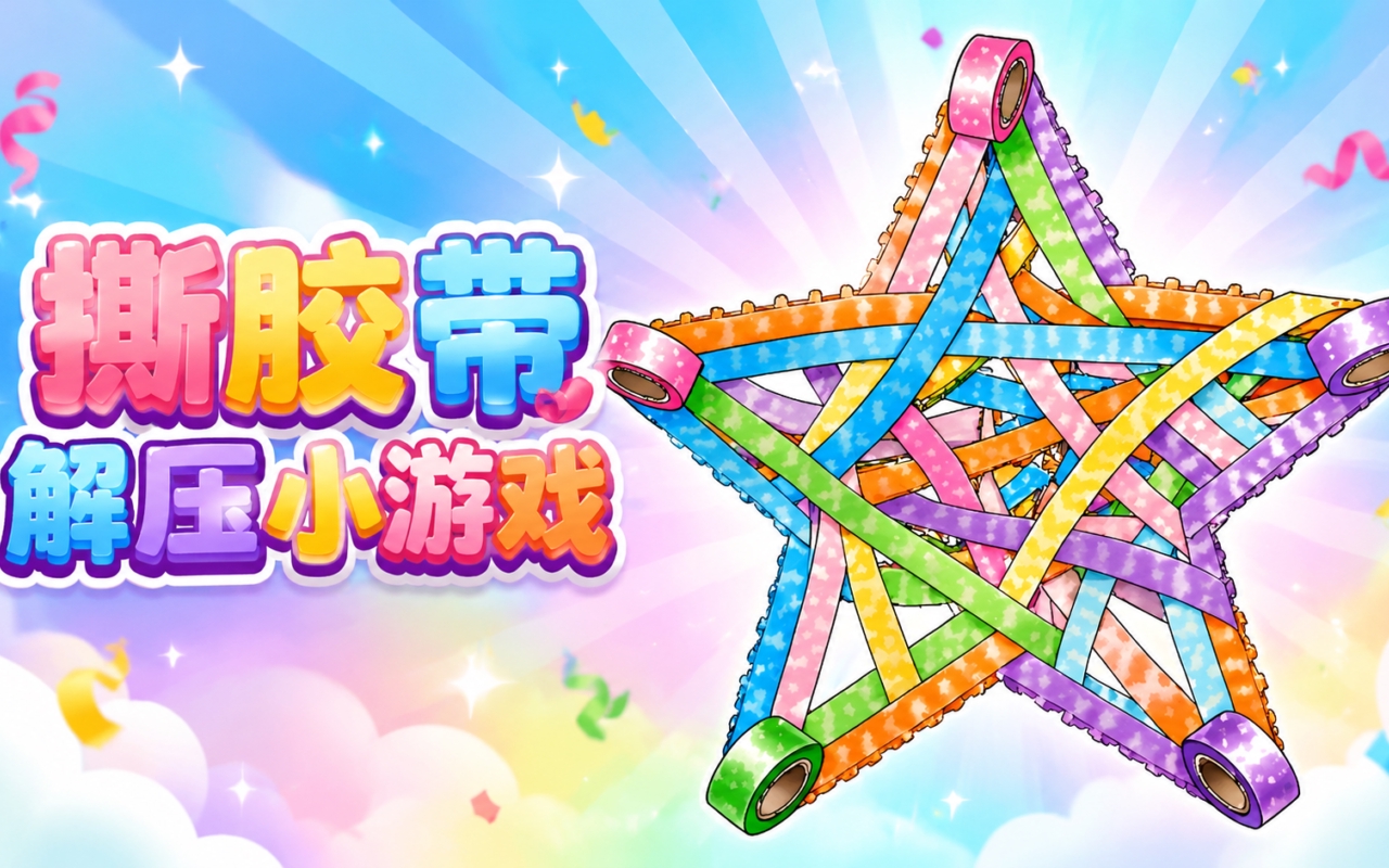 撕胶带解压小游戏