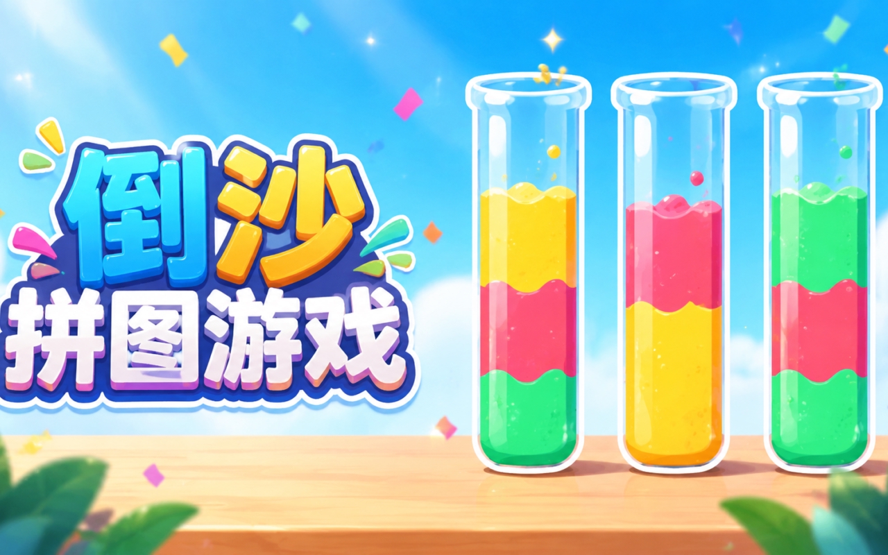 倒沙拼图游戏
