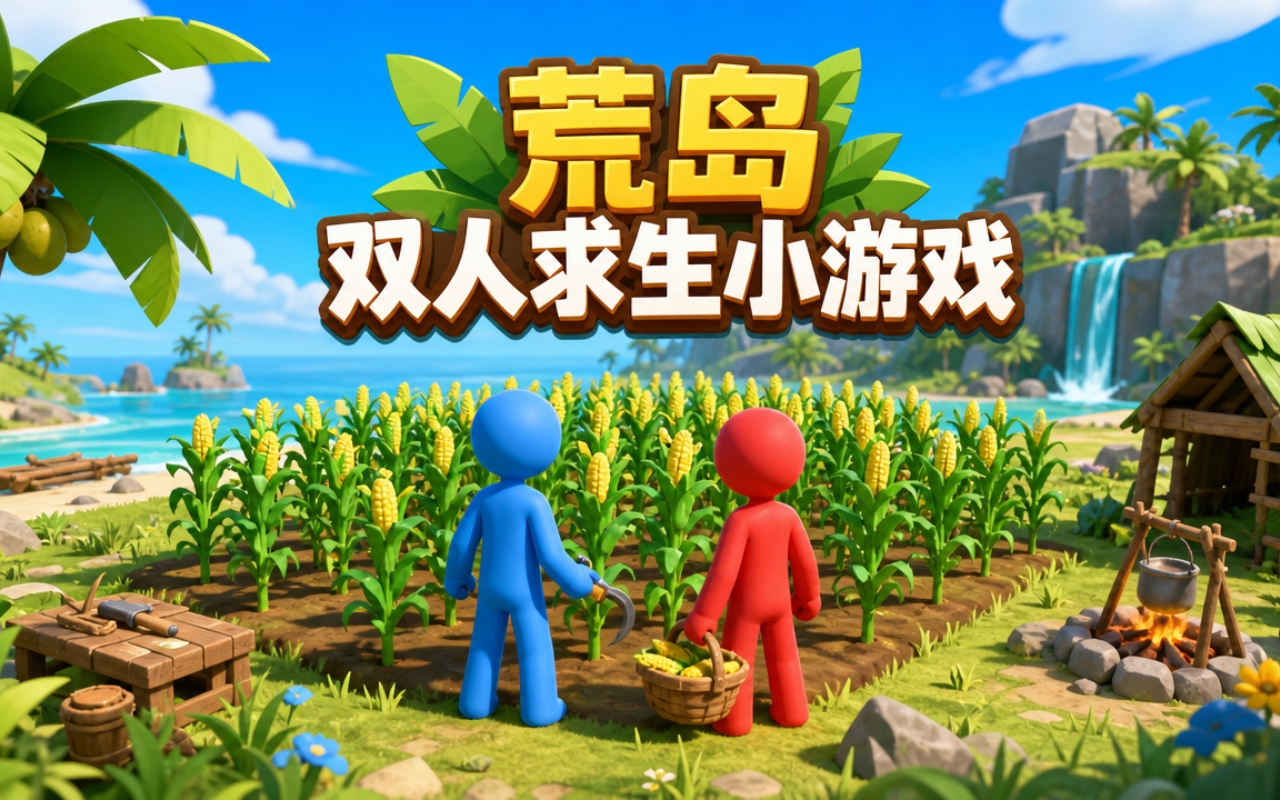 荒岛双人求生小游戏