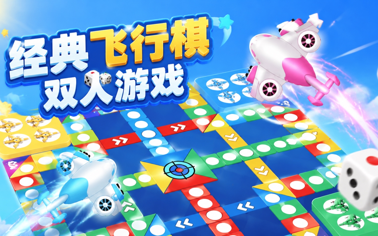经典飞行棋双人游戏