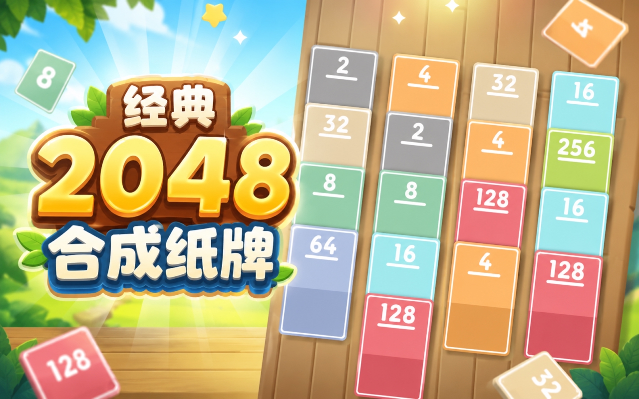 经典2048合成纸牌