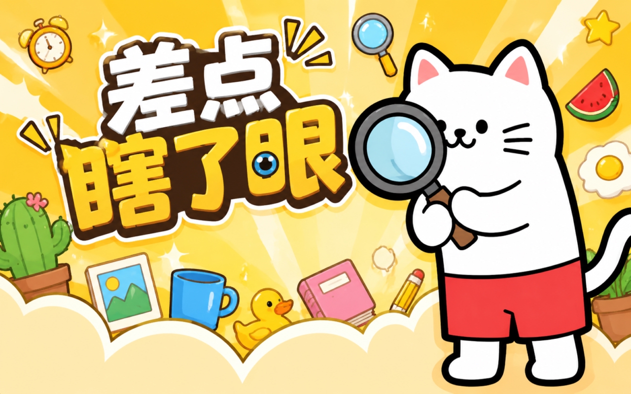 差点瞎了眼