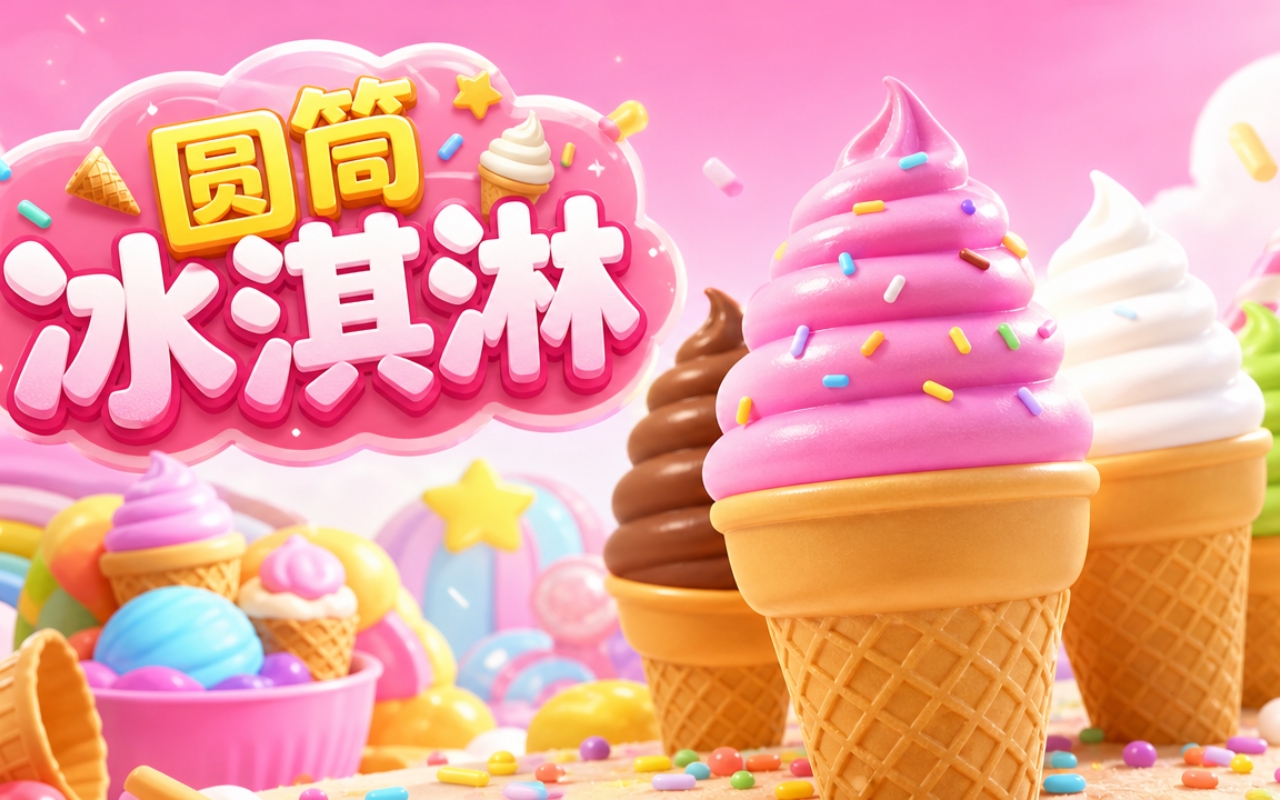 圆筒冰淇淋