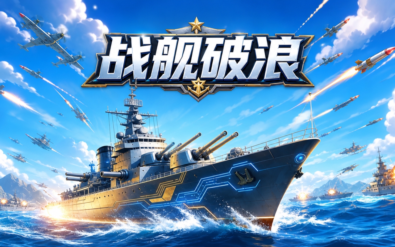 战舰破浪