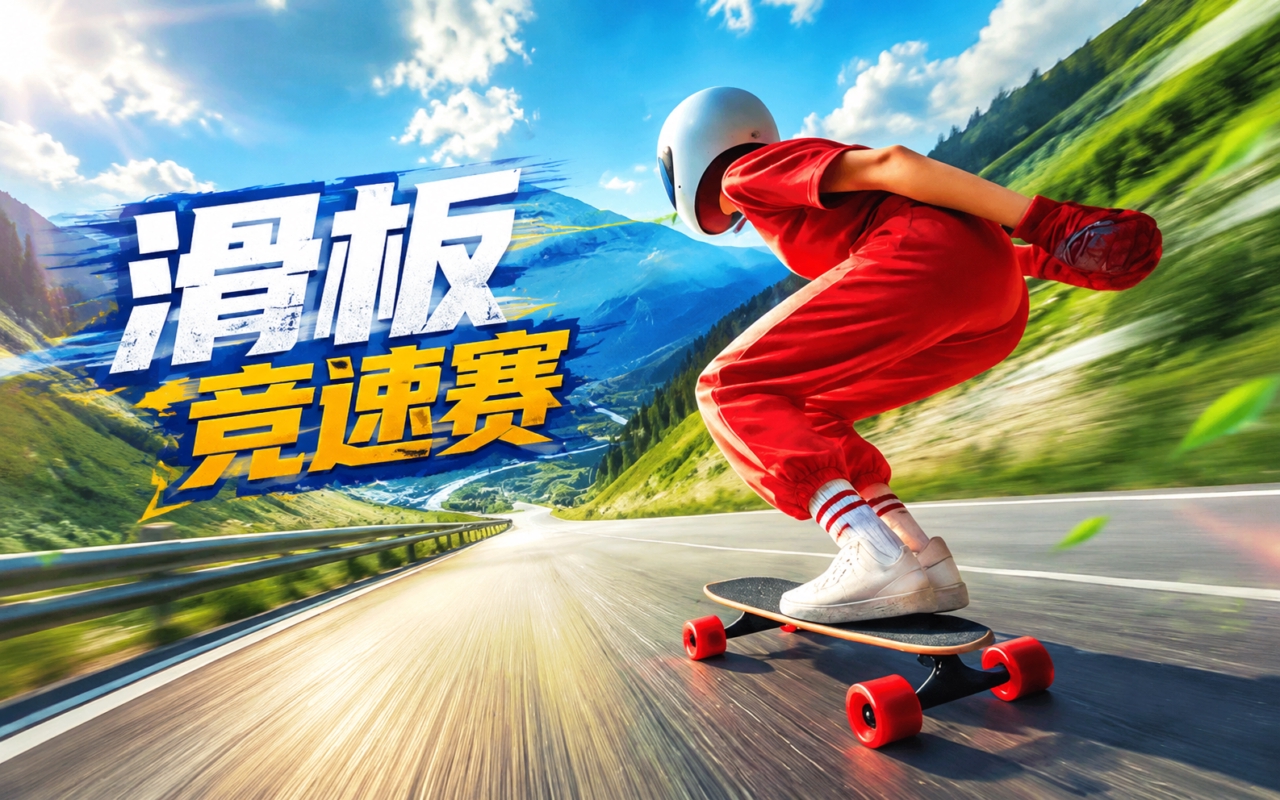 滑板竞速赛